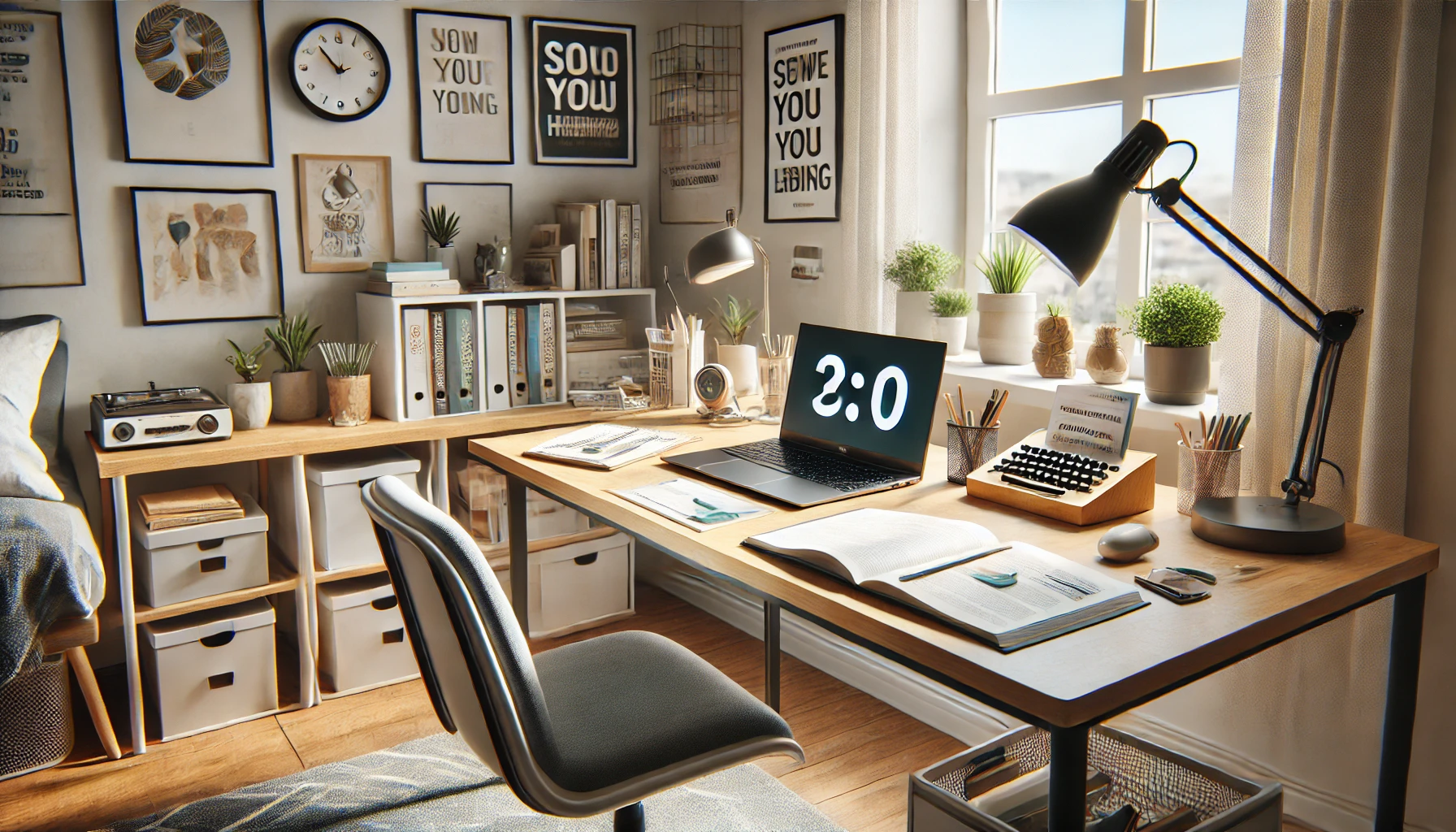 a motivational home study space for online learning