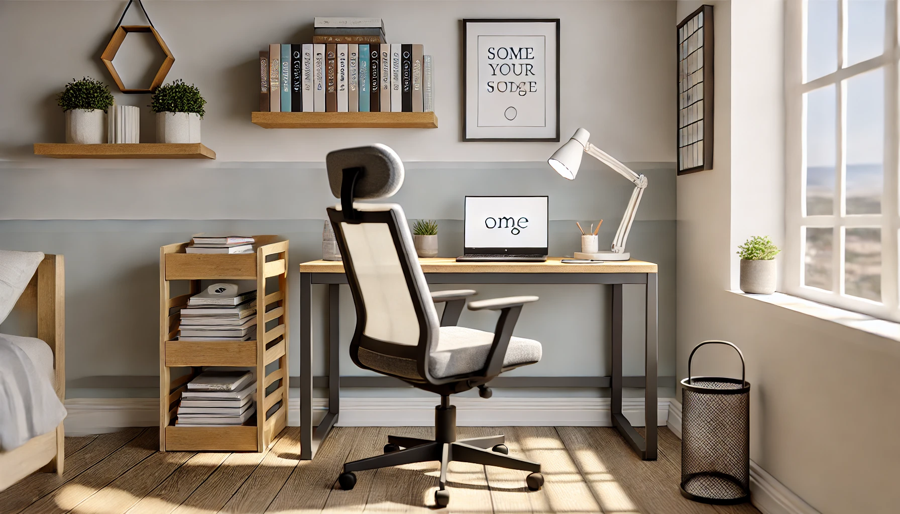 a cozy and productive home study space